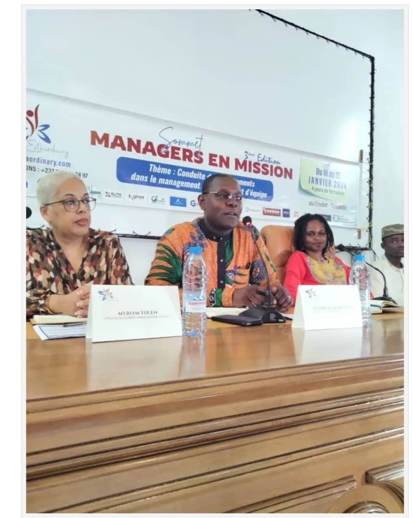 Cameroun- troisième édition du sommet Managers en Mission La gestion des changements dans l’axe précis du management d’équipe et d’entreprise.