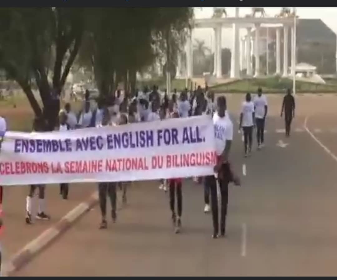 Cameroun- semaine nationale du bilinguisme : English for All organise une marche sportive