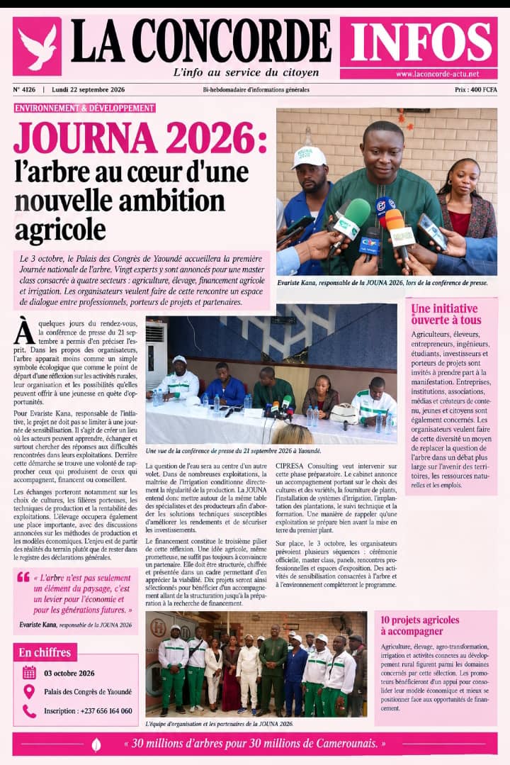 JOUNA 2026 : l’arbre au cœur d’une nouvelle ambition agricole