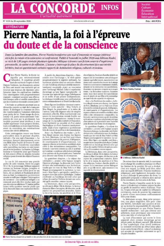 Pierre Nantia, la foi à l’épreuve du doute et de la conscience
