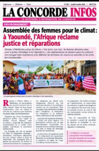 Assemblée des femmes pour le climat : à Yaoundé, l’Afrique réclame justice et réparations