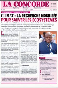 CHANGEMENT CLIMATIQUE : L’UNIVERSITÉ DE YAOUNDÉ I MOBILISE LA RECHERCHE POUR PRÉSERVER LES ÉCOSYSTÈMES